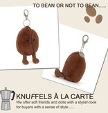 Jellycat knuffels Jellycat Amuseables Coffee Bean Taschenanhänger / Anhänger / Schlüsselanhänger / Taschenhänger
