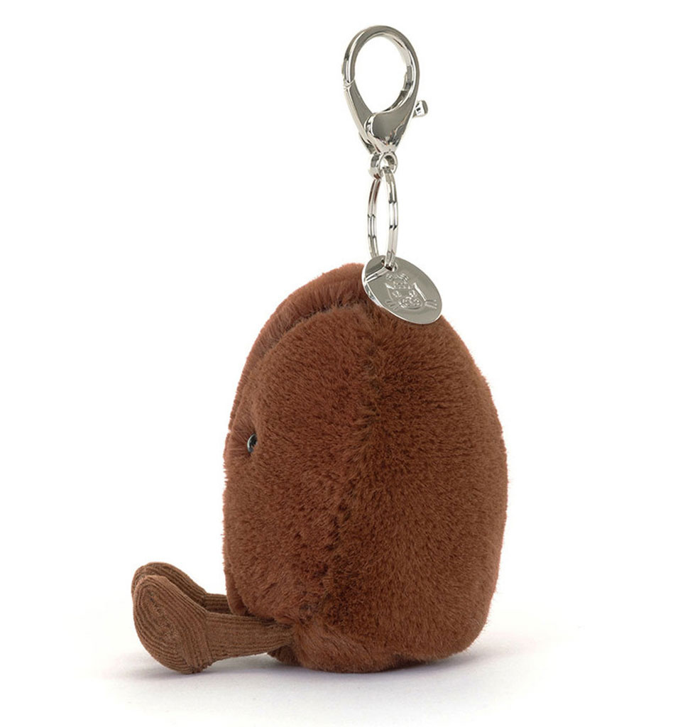 Jellycat knuffels Jellycat Amuseables Coffee Bean Taschenanhänger / Anhänger / Schlüsselanhänger / Taschenhänger