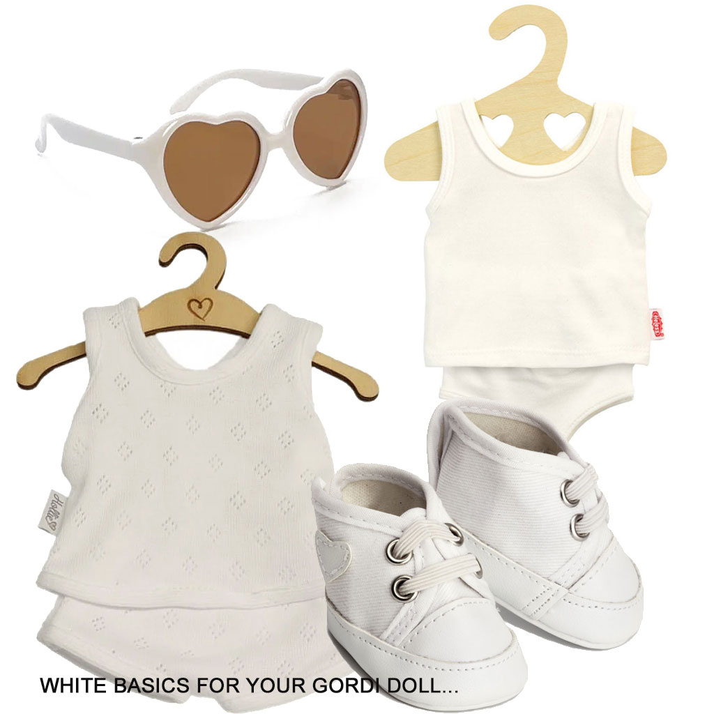 Minikane  Minikane sunglasses LOONA for Gordi dolls / heart shape cream