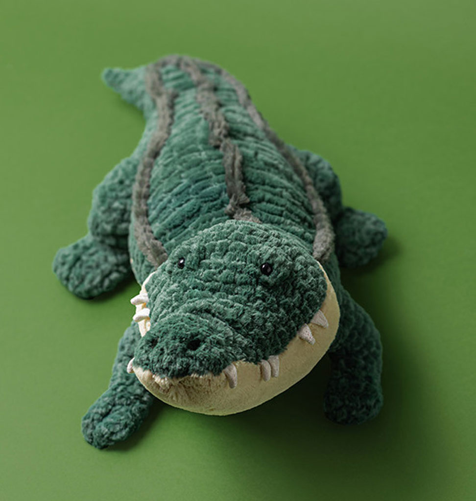 Jellycat knuffels Jellycat Allexi Alligator, chef of the swamp kitchen..