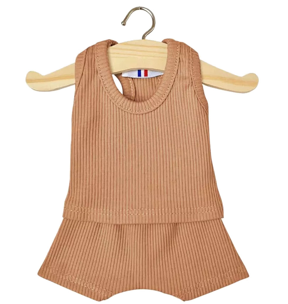 Minikane  Minikane ondergoedset petits basiques Marcel cassonade voor Gordi poppen