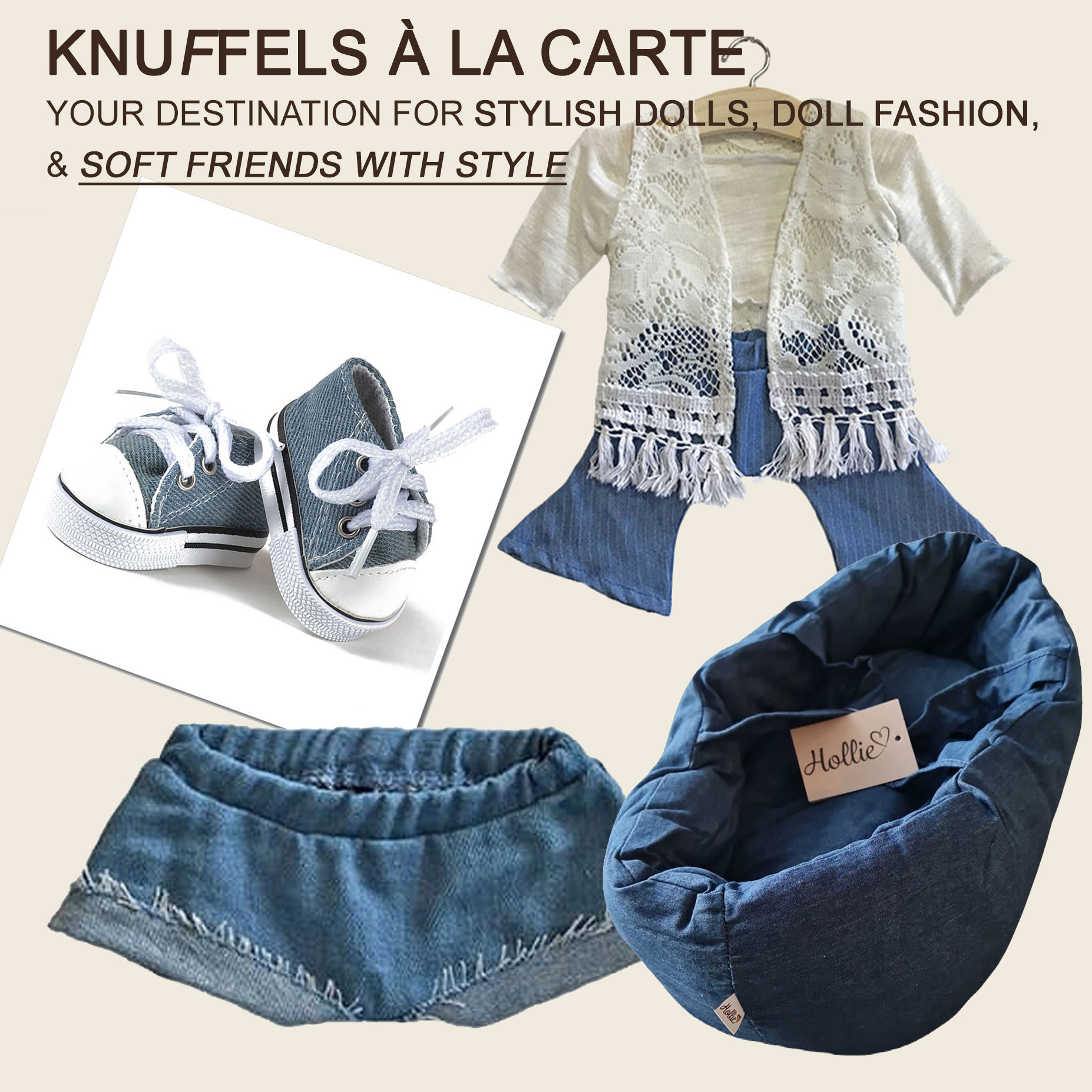 Minikane  Minikane basketball shoes Komvers denim for Gordi dolls