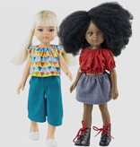 Paola Reina poppen Paola Reina black lace-up shoes for the Las Amigas dolls
