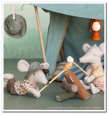 Maileg Maileg Big Brother hiker mouse with sleeping bag