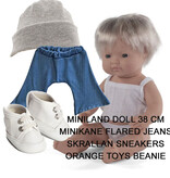 Miniland poppen Miniland 'Styled by Knuffels à la carte' doll  FINN with outfit