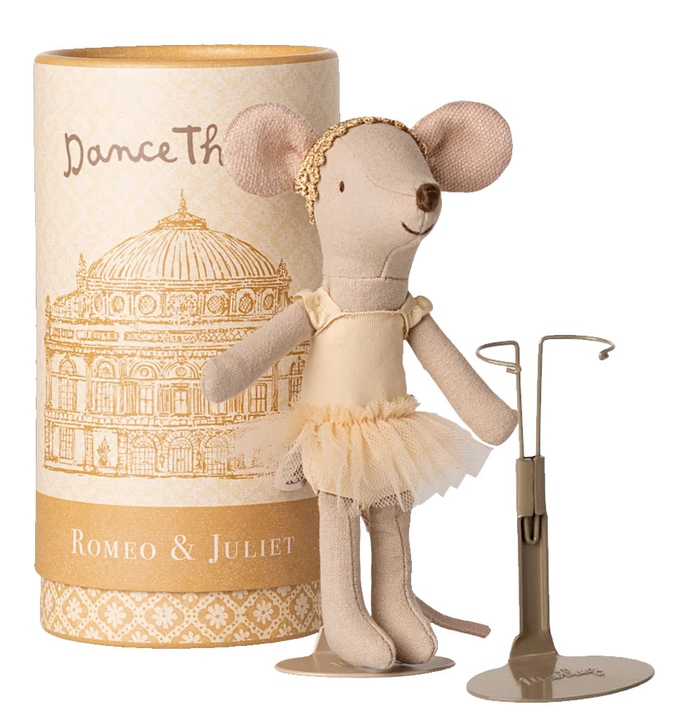 Maileg Maileg Balletttänzerin Große Schwester Maus mit Ständer und Geschenkbox