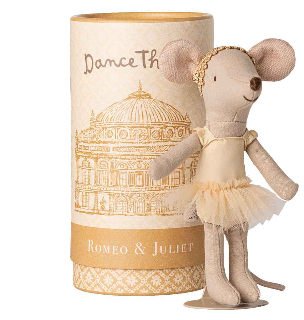 Maileg Maileg Balletttänzerin Große Schwester Maus mit Ständer und Geschenkbox