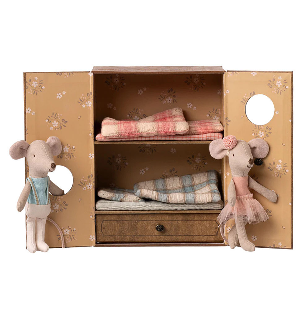 Maileg Maileg Ballet mice in dance studio, Little sister and brother