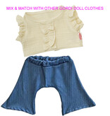 Heless Heless wrap skirt with top for the Gordi dolls / ecru