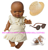 Heless Heless wrap skirt with top for the Gordi dolls / ecru