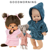 Monchhichi Monchhichi meisje met roze badjas