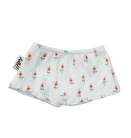 Hollie Hollie onderbroekje voor Gordi poppen  ajour met bloemenprint
