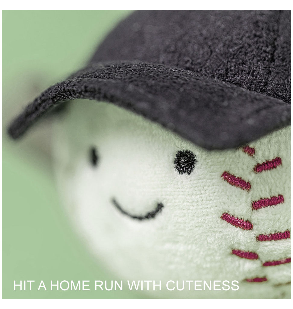 Jellycat knuffels Jellycat Amuseables Sport-Baseball-Taschenanhänger