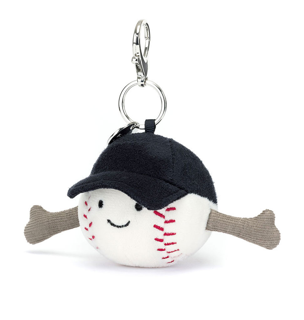 Jellycat knuffels Jellycat Amuseables Sport-Baseball-Taschenanhänger