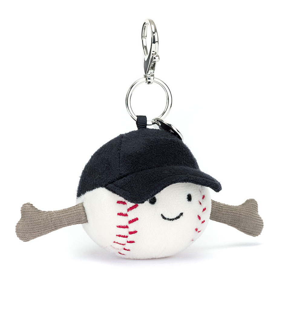 Jellycat knuffels Jellycat Amuseables Sport-Baseball-Taschenanhänger