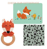 Jellycat knuffels Jellycat Cordy Roy baby fox bijtring en rammelaar
