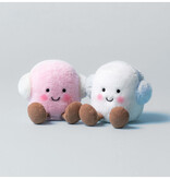 Jellycat knuffels  Jellycat Amuseables Toastie Rosa und weiße Marshmallows