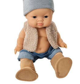 Heless Heless poppenlaarsjes suede look