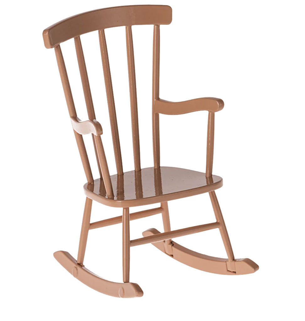 Maileg Maileg rocking chair for mice / dark powder
