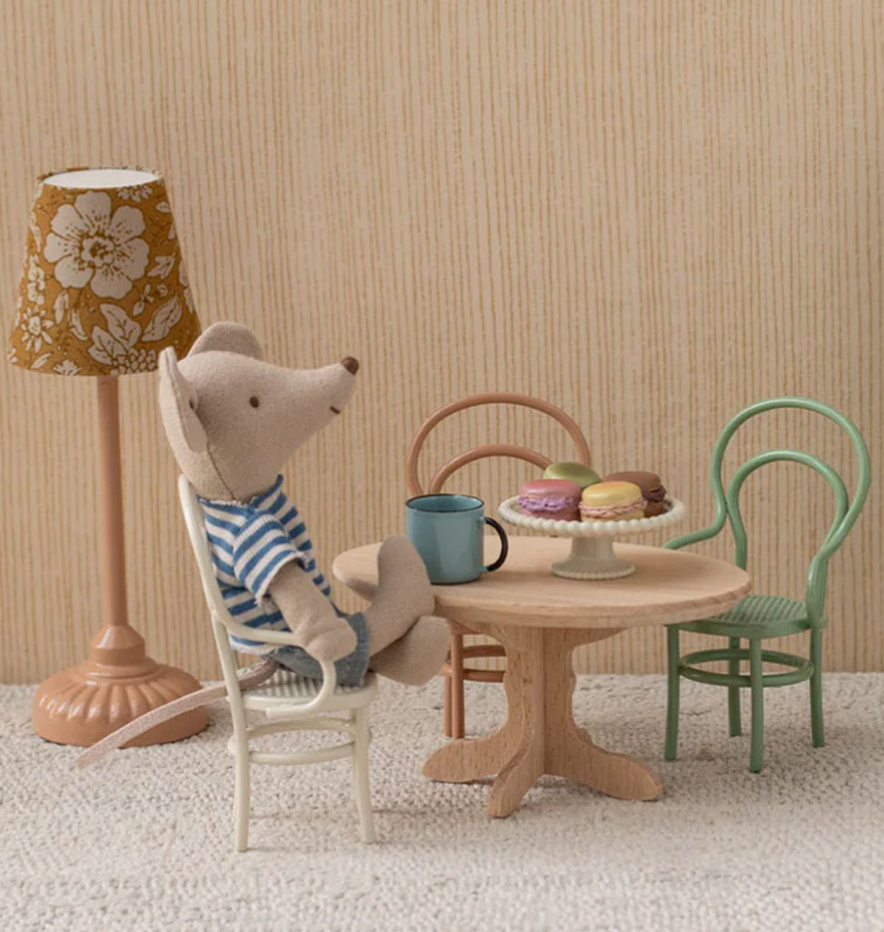 Maileg Maileg oval dining table for mice / natural wood