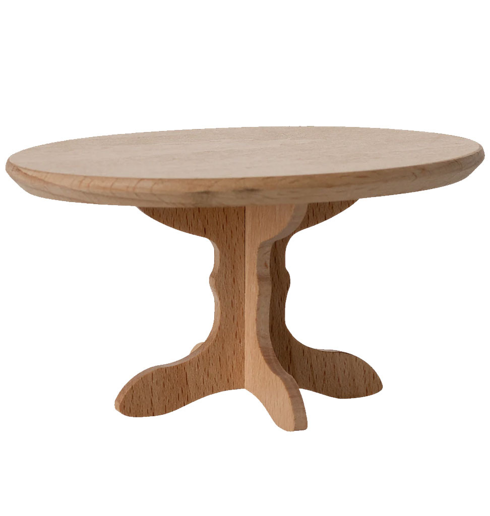 Maileg Maileg ovalen eettafel voor de muizen / nature wood