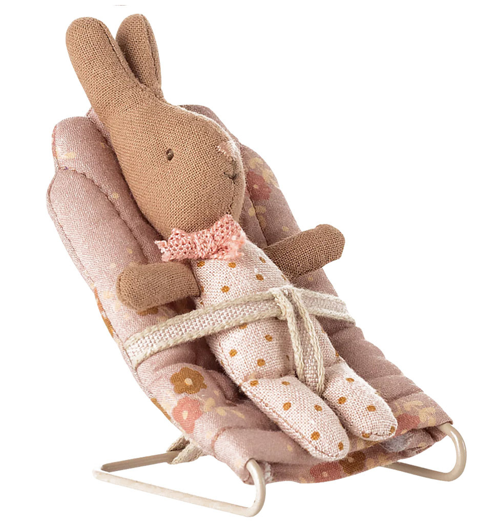 Maileg Maileg rocking chair for baby mice and rabbits / my / pink