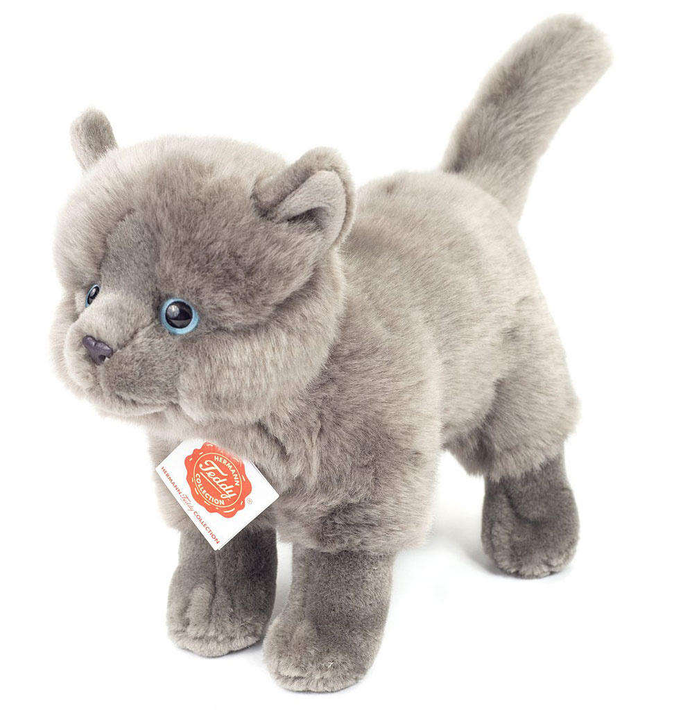 Hermann Teddy Collection  Hermann Teddy Karthuizer grijze knuffelkat (Chartreux kat)