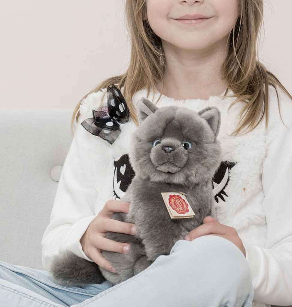 Hermann Teddy Collection  Hermann Teddy Karthuizer grijze knuffelkat (Chartreux kat)