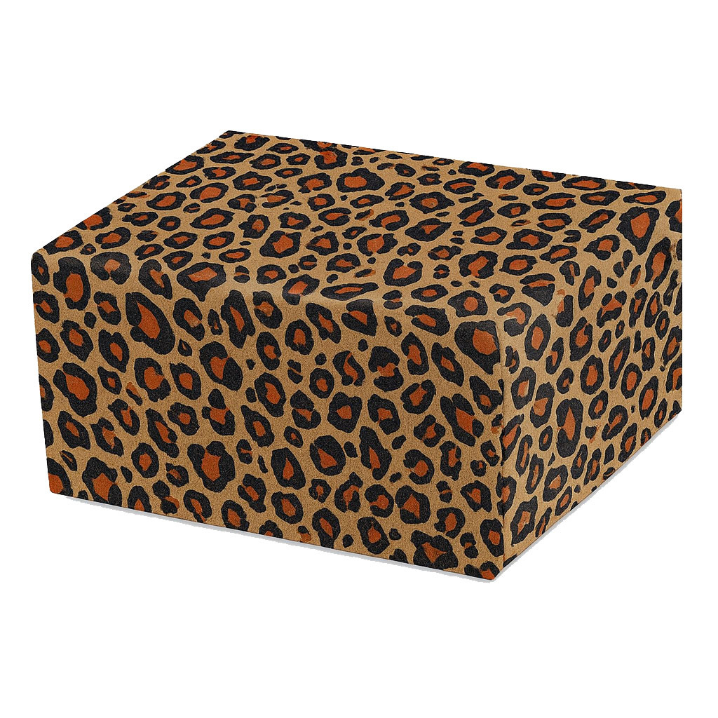 Cadeaupapier luipaard kraft