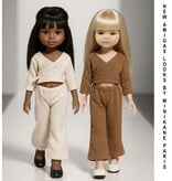 Minikane  Minikane Amigas poppen kledingset Ensemble cache-coeur en tricot angora beige clair