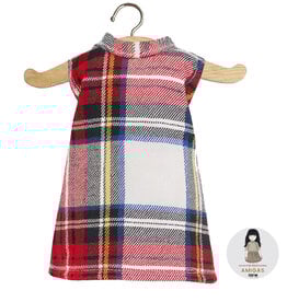 Minikane  Minikane Amigas / dress IVA / tartan check ecru