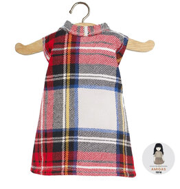 Minikane  Minikane Amigas / jurk IVA  / tartan ruit écru