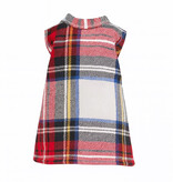 Minikane  Minikane Amigas / Kleid IVA à carreaux Tartan écru