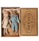 Maileg Maileg father and mother mouse in a cigar box