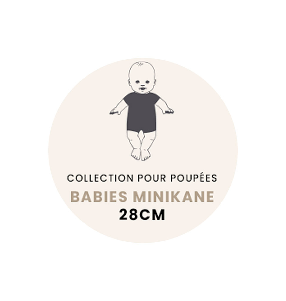 Minikane  Minikane gebreide jurk voor Gordi-poppen / Robe Lena crème