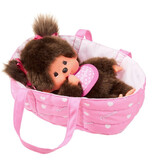 Monchhichi Monchhichi meisje in draagmand / reiswieg