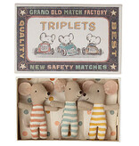 Maileg Maileg drieling / triplets babymuisjes in luciferdoos