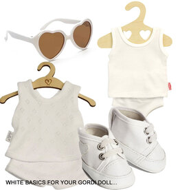 Skrållan Skrållan white sneakers (fits Gordi dolls and Miniland dolls / show model