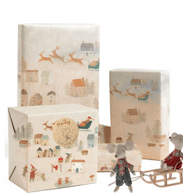 Maileg Maileg gift wrapping paper Santa is coming