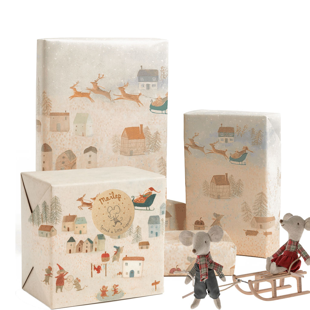 Maileg Maileg cadeaupapier Santa is coming