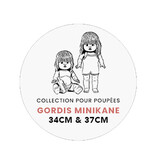 Minikane  Minikane two-piece underwear set for the Gordi dolls / chocolate chiné
