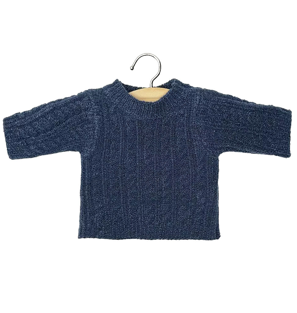 Minikane  Minikane knitted sweater in blue denim for your Gordi doll
