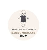 Minikane  Minikane Strickpullover aus blauem Denim für Ihre Gordi-Puppe
