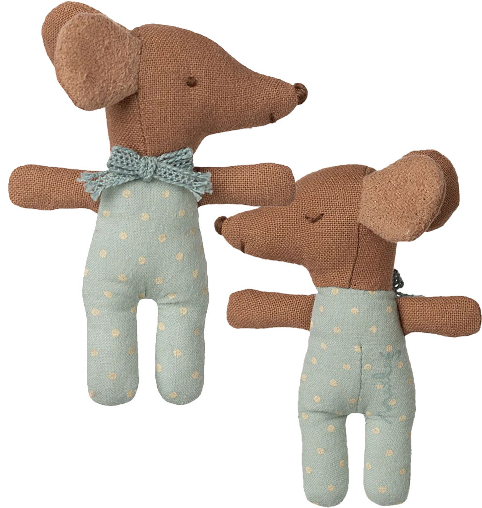 Maileg Maileg Sleepy Wakey Baby Maus Junge in Streichholzschachtel