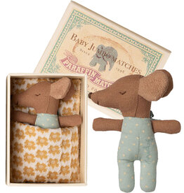 Maileg Maileg Sleepy Wakey Baby Maus Junge in Streichholzschachtel