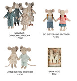 Maileg Maileg Sleepy wakey babymuisje meisje n in luciferdoos met beddengoed