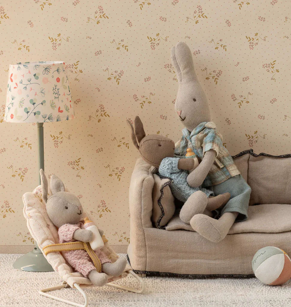 Maileg Maileg micro bunny / rose sand / knitted suit