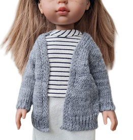 Paola Reina poppen Paola Reina gray vest for Amigas dolls
