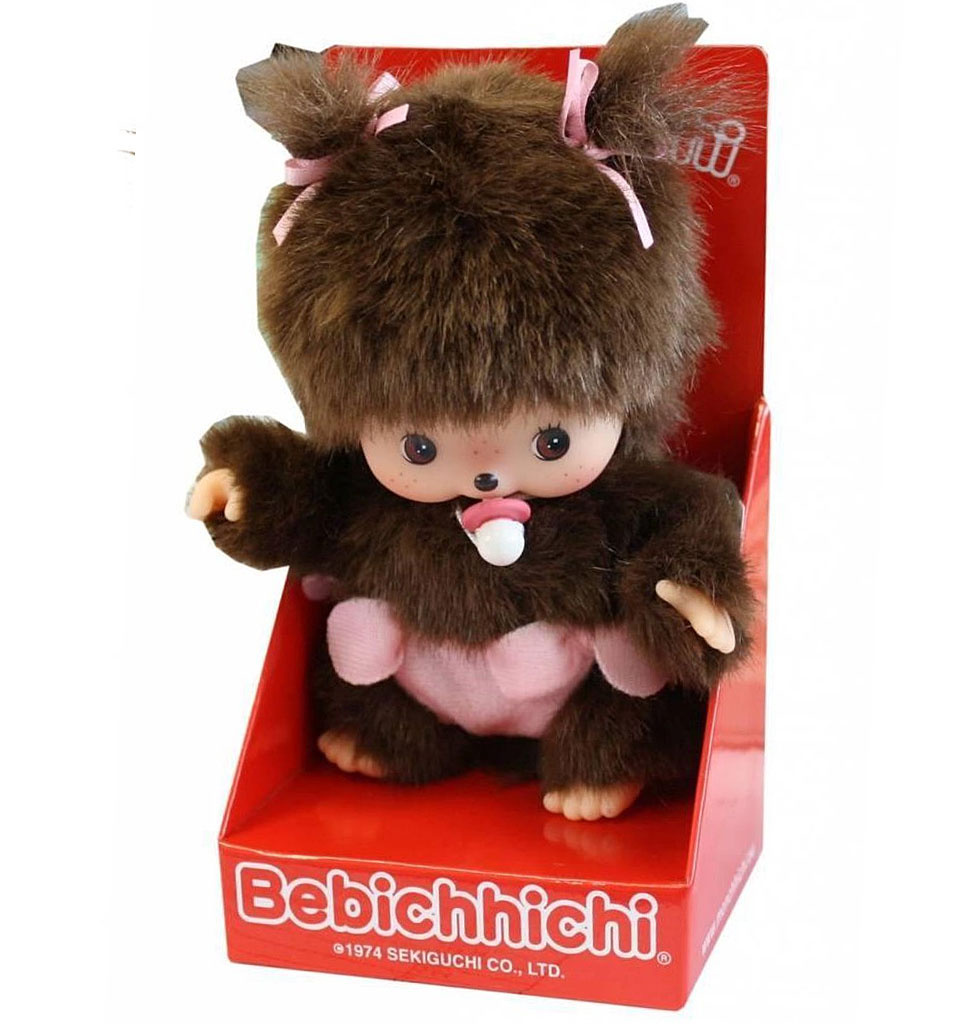 Monchhichi Monchhichi 'bebichhichi' Classic girl with diaper and pacifier