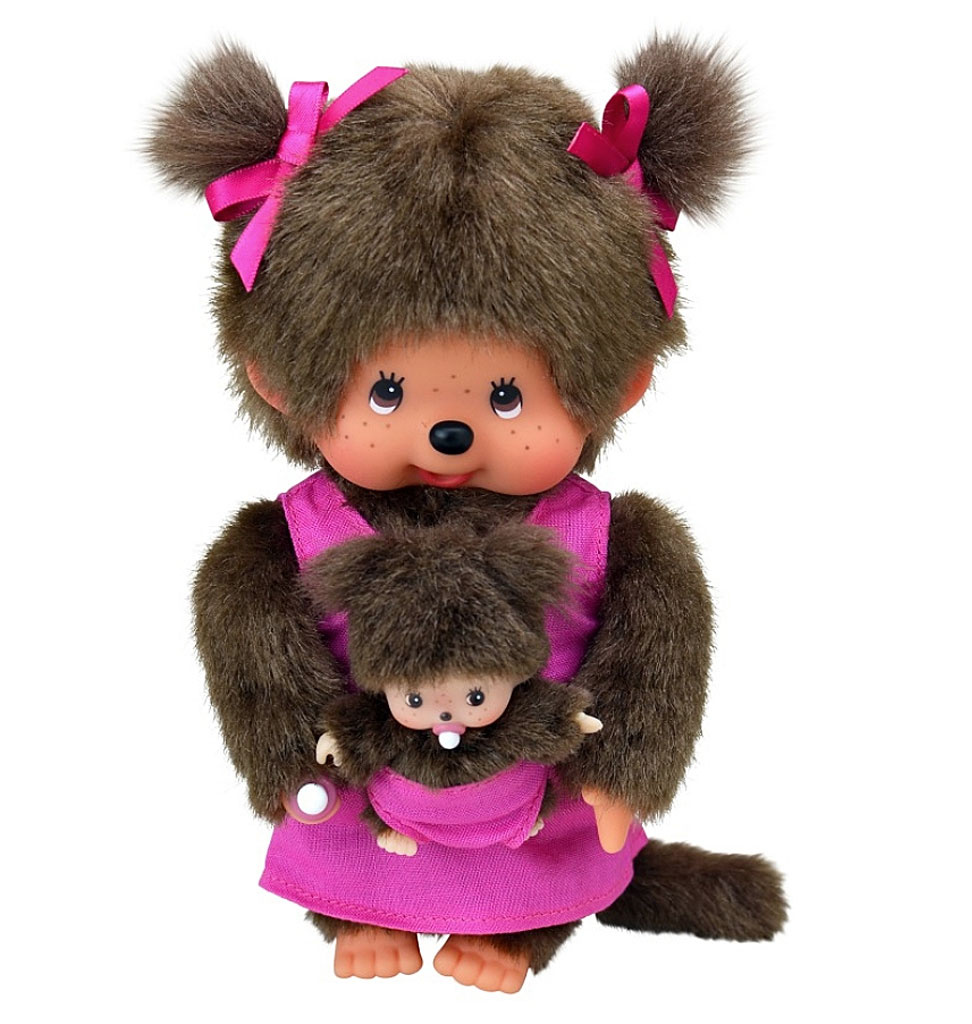 Monchhichi Monchhichi-Mutter mit Baby